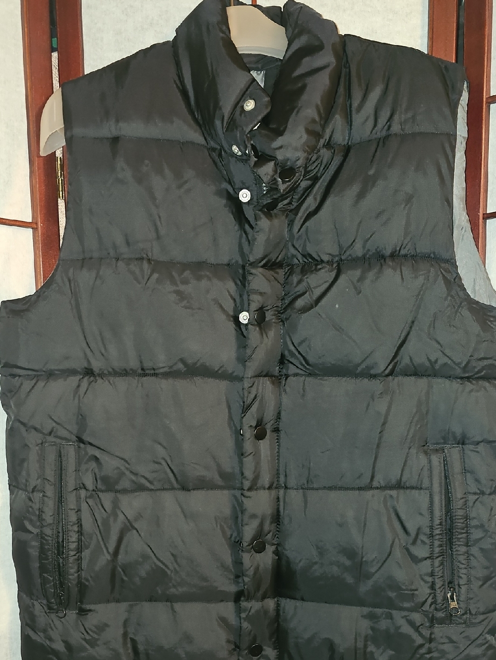Old Navy Black Quilted Puffer Vest